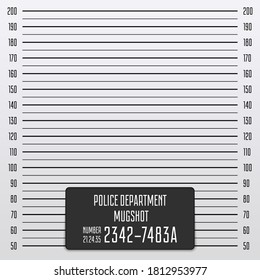 Police Mugshot Background Police Lineup Template Stock Illustration ...