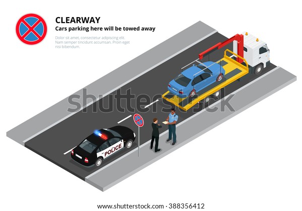 Police
prescribes a fine driver and the car takes a tow truck.
Stop sign
is forbidden. Urban transport. Can be used for advertisement,
infographics, game or mobile apps icon.
