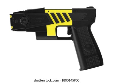 Police Taser 3D Illustration On White Background