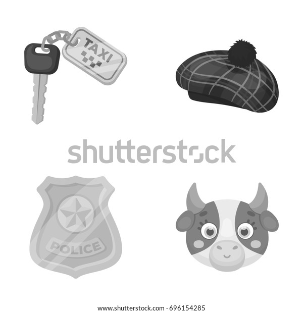 police, travel and other
monochrome icon in cartoon style.transport , Animal icons in set
collection.