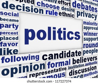 Politics Poster Design Political Message Background Stock Illustration ...