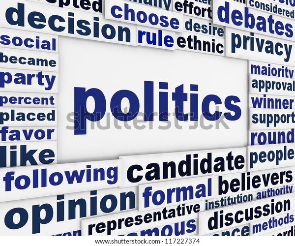 Politics Poster Design Political Message Background Stock Illustration ...