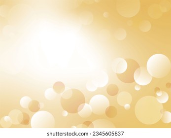 Polka dot abstract background with image of beautiful bubbles spreading in the sea_Orange