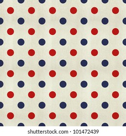 Polka Dot texture pattern with the colors of the American flag