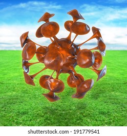 Pollen - 3d rendered illustration