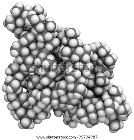 Polypropylene (PP) plastic molecule, chemical structure. PP is a popular plastic used to manufacture textiles, plastic bags and many other articles. Imagine de stoc © 