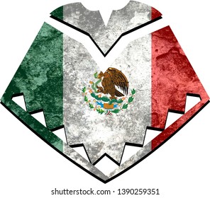 Poncho Flag Colors Mexico Stock Illustration 1390259351 