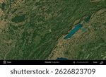 Pontarlier. Administrative area of France on a satellite image taken in July 2022