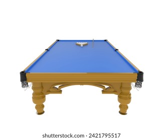 Pool table isolated on background. 3d rendering - illustration