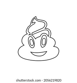 Poop Icon Symbol Silhouette Logo Illustration Stock Illustration ...