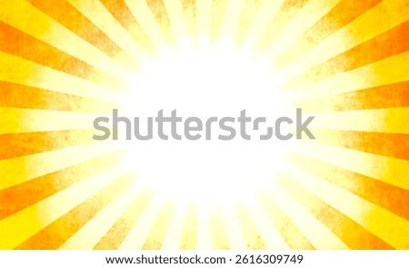Pop art comic background lightning blast halftone dots with old paper texture	