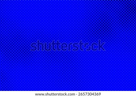 Pop art comic pattern. Blue black Halftone dotted background with points. Blue texture with circles. Cartoon vintage print. Yellow halftone pattern. Retro comic gradient background.
