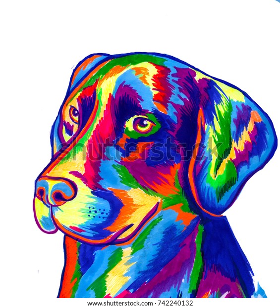 Donna Colorful Belgian Malinois Cute Geometric Dog stile pop art Maglietta con Collo a V 