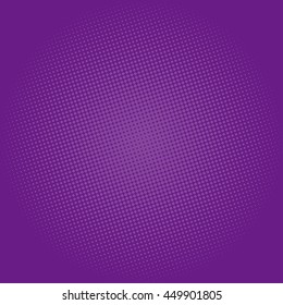 Pop Art Halftone Background, Dots On Dark Purple Background, Retro Style 