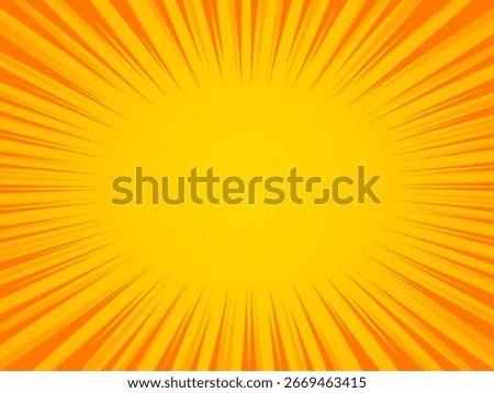 Pop art sun rays background
