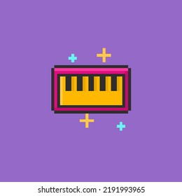 Pop, Blues, Classical, Country, Dance, Jazz, Soul, Rock, Hip-hop And Latin Music Icons In Pixel Art Style