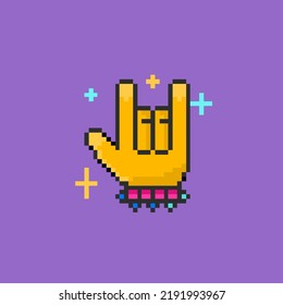 Pop, Blues, Classical, Country, Dance, Jazz, Soul, Rock, Hip-hop And Latin Music Icons In Pixel Art Style