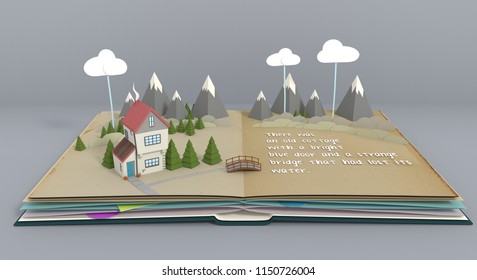 Pop Up Book Telling Story