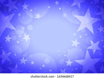 Pop and fantasy star pattern background