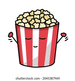 Popcorn Cartoon Colors Drawing Art Stock Illustration 2045387969 ...