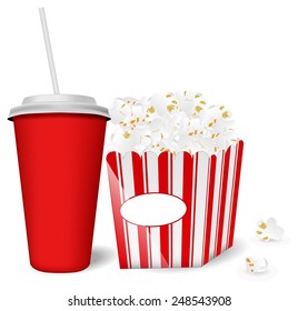 Popcorn and a drink - Powered by Shutterstock