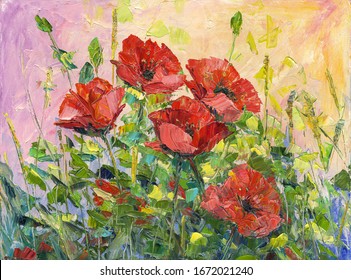 Acrylic Painting Flowers Hd Stock Images Shutterstock