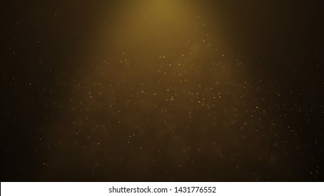 Popular Abstract Background Shining Gold Dust Particles Stars Sparks Wave 3d Animation