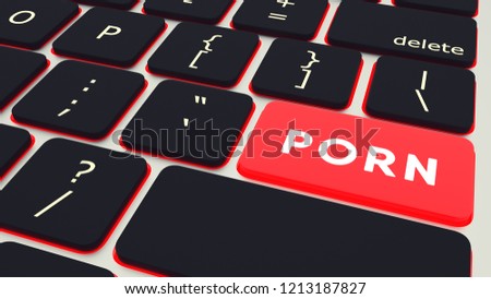 3d Rendered Porn - Porn Button Keyboard 3 D Rendering Stock Illustration ...