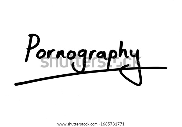 Pornographie écrite à La Main Sur Illustration De Stock 1685731771