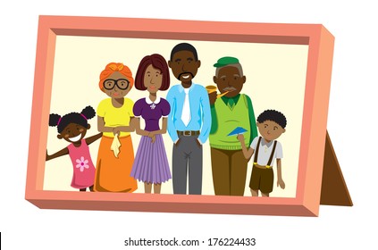 portrait of African American family - Powered by Shutterstock