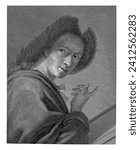 Portrait of artist Johann Anton Eismann, Antonio Pazzi, after Giovanni Domenico Campiglia, after Johann Anton Eismann, 1752 - 1762.