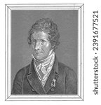 Portrait of Bertel Thorvaldsen, C. Buscher, after Christian Hornemann, 1829 - 1832