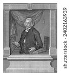 Portrait of Carolus Pantekoek, Mathias de Sallieth, after Leonardus Temminck, 1786 Portrait of Carolus Pantekoek, preacher and poet.