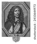 Portrait of Charles II, King of England, Theodor van Merlen (II), 1619 - 1672 Portrait of Charles II, King of England.