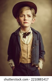 Portrait Illustration Of Oliver Twist