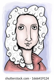 Portrait Of Italian Musician Antonio Vivaldi.