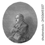 Portrait of Joannes Baptista Schmidt, Joseph Carl Burde, after Josef Heidl, 1802, vintage engraved.