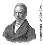 Portrait of Johann Gottlieb Plusckke, Dirk Jurriaan Sluyter, in or before 1846 Portrait of the theologian Johann Gottlieb Plusckke, drawn after life.