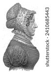 Portrait of Katharina Wilhelmina Schweickhardt, Philippus Velijn, 1797 - 1836 Portrait of the poet and illustrator Katharina Wilhelmina Schweickhardt.