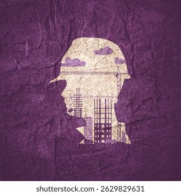 Portrait of man architect at building site. Confident construction manager wearing hardhat. Successful mature civil engineer at construction site. Project management, engineering and safety inspection - Powered by Shutterstock - Get 15% off with code: PIKWIZARD15