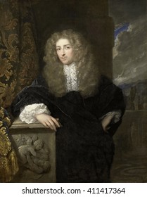 Portrait of a Man, possibly of the van Citters Family, by Caspar Netscher, 1678, Dutch oil painting