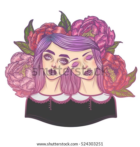 Similar – Image, Stock Photo Strange twins flowers