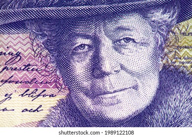 Portrait Of Selma Lagerlöf On 20 Swedish Krona Paper Currency