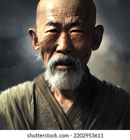 A Portrait Of A Shaolin Monk, Kung Fu Master