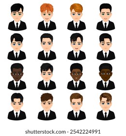 Portraits of multiracial children or adolescent students in suits - Powered by Shutterstock