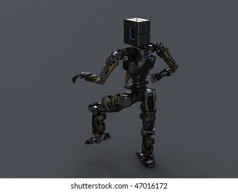 Pose Robot Rear View Stock Illustration 47016172 | Shutterstock