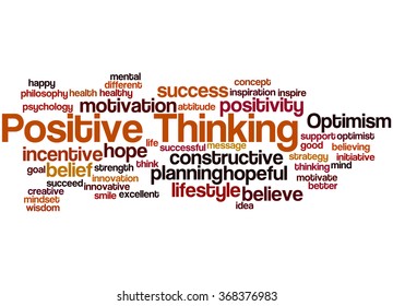 Positive Thinking Word Cloud Concept On Stock Illustration 368376983 ...