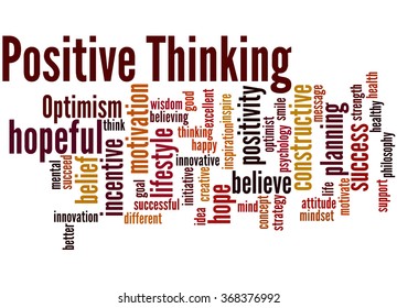 Positive Thinking Word Cloud Concept On Stock Illustration 368376992 ...