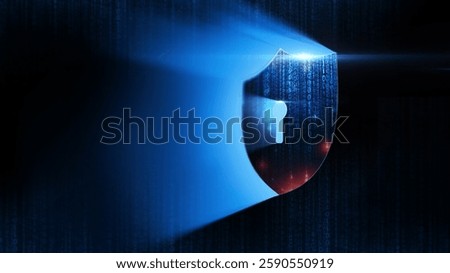 Post Quantum Cryptography and Quantum Resistant Cryptography. Shield Icon of Cyber Security Digital Data, Digital Data Network Protection, Global Network 5g High-Speed Internet Connection and Big Data
