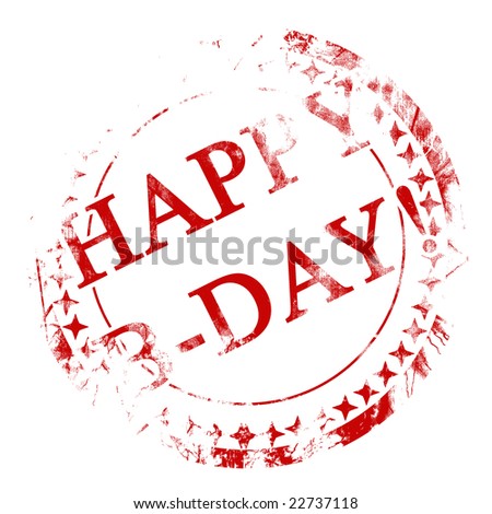 postal stamp on a solid white background
